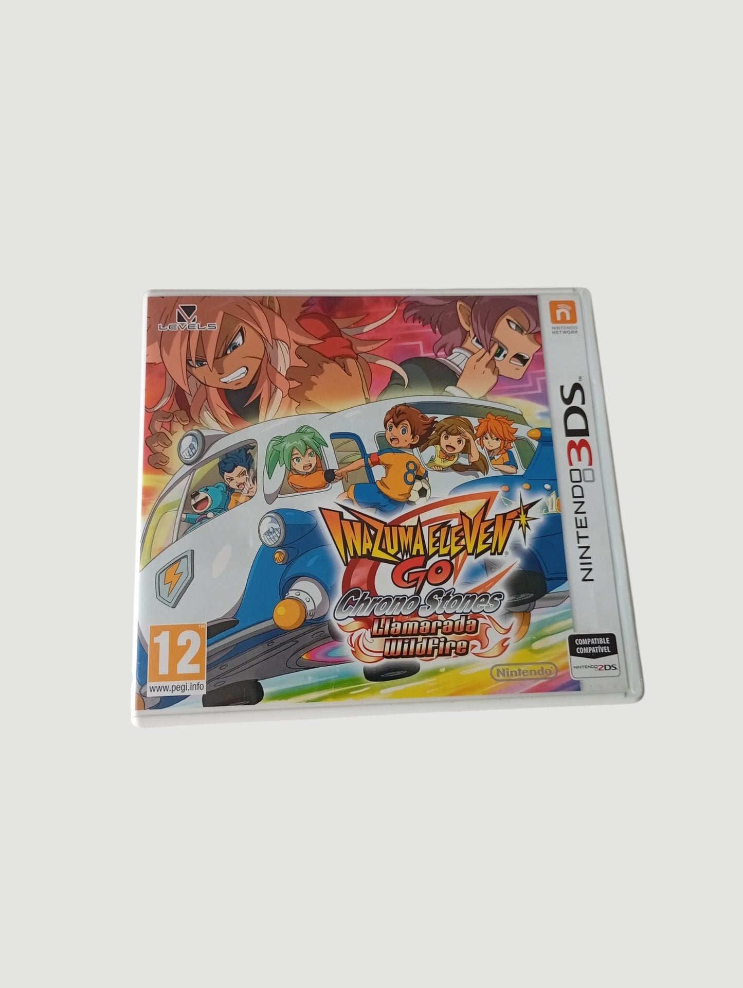 inazuma eleven go chrono stones llamarada español original Nintendo 3DS