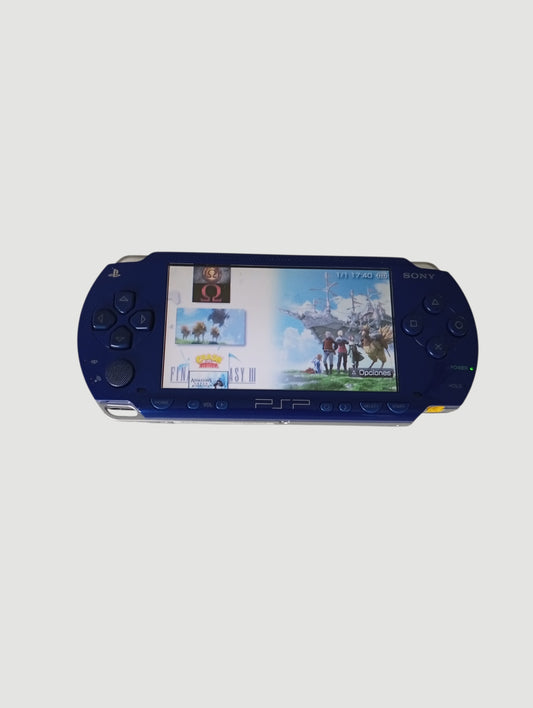 consola psp metallic blue modelo 1000 liberada con micro sd 32 gb