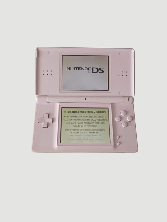 consola nintendo ds lite rosada en caja