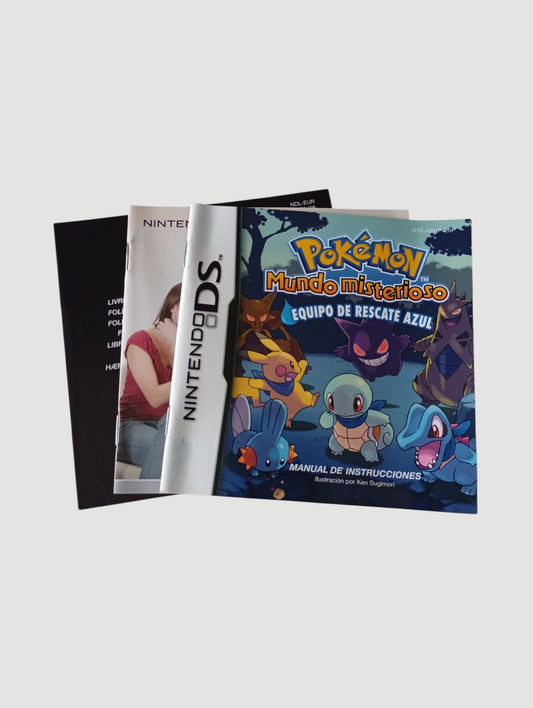 pokemon mundo misterioso equipo red rescate azul original español Nintendo DS
