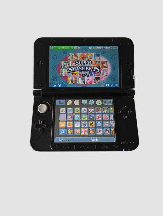 consola Nintendo 3DS old xl black liberada en micro sd 32 gb