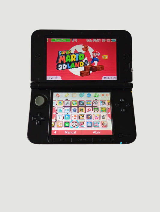 consola Nintendo 3DS old xl red liberada en micro sd 32 gb