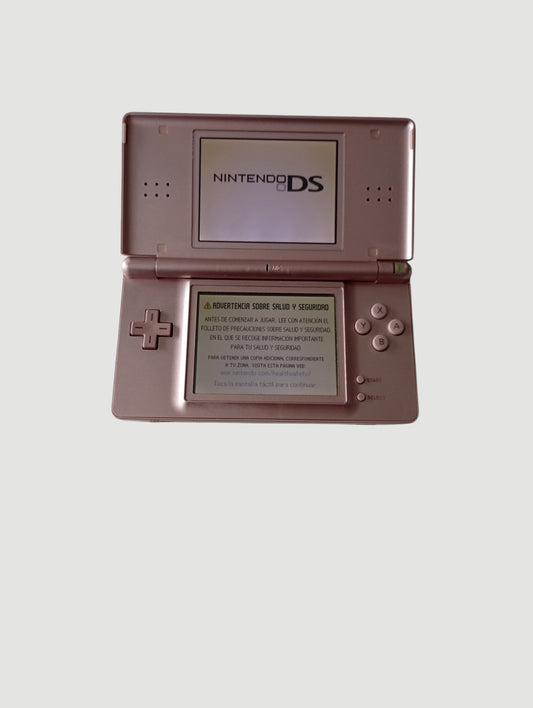 consola nintendo ds lite rosada metalizada en caja