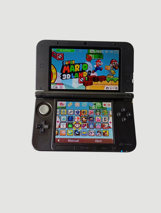 consola nintendo 3ds old xl blue liberada en micro sd 32 gb