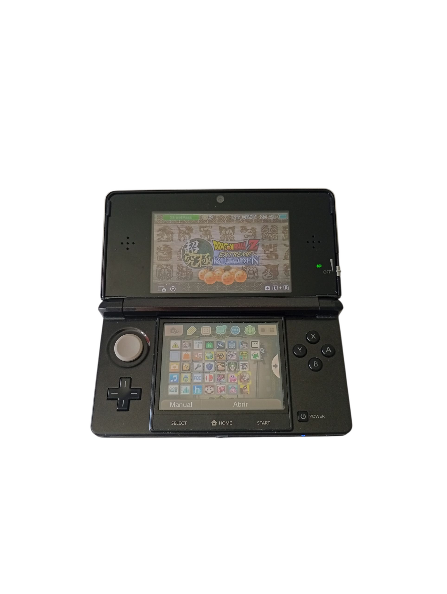 consola 3ds old cosmo black en caja liberada micro sd 64 gb