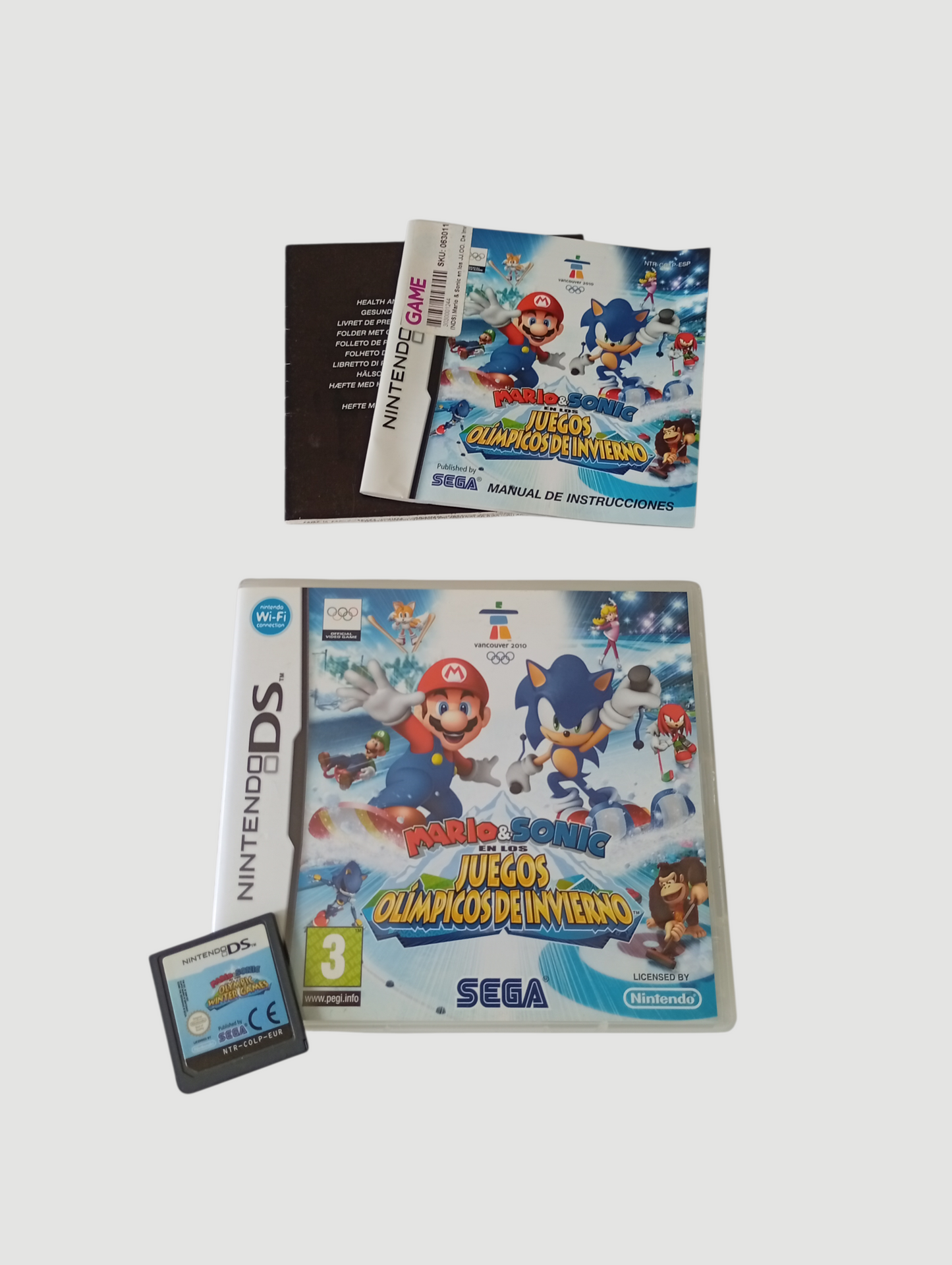 mario & sonic en los juegos olímpicos de invierno original español Nintendo DS