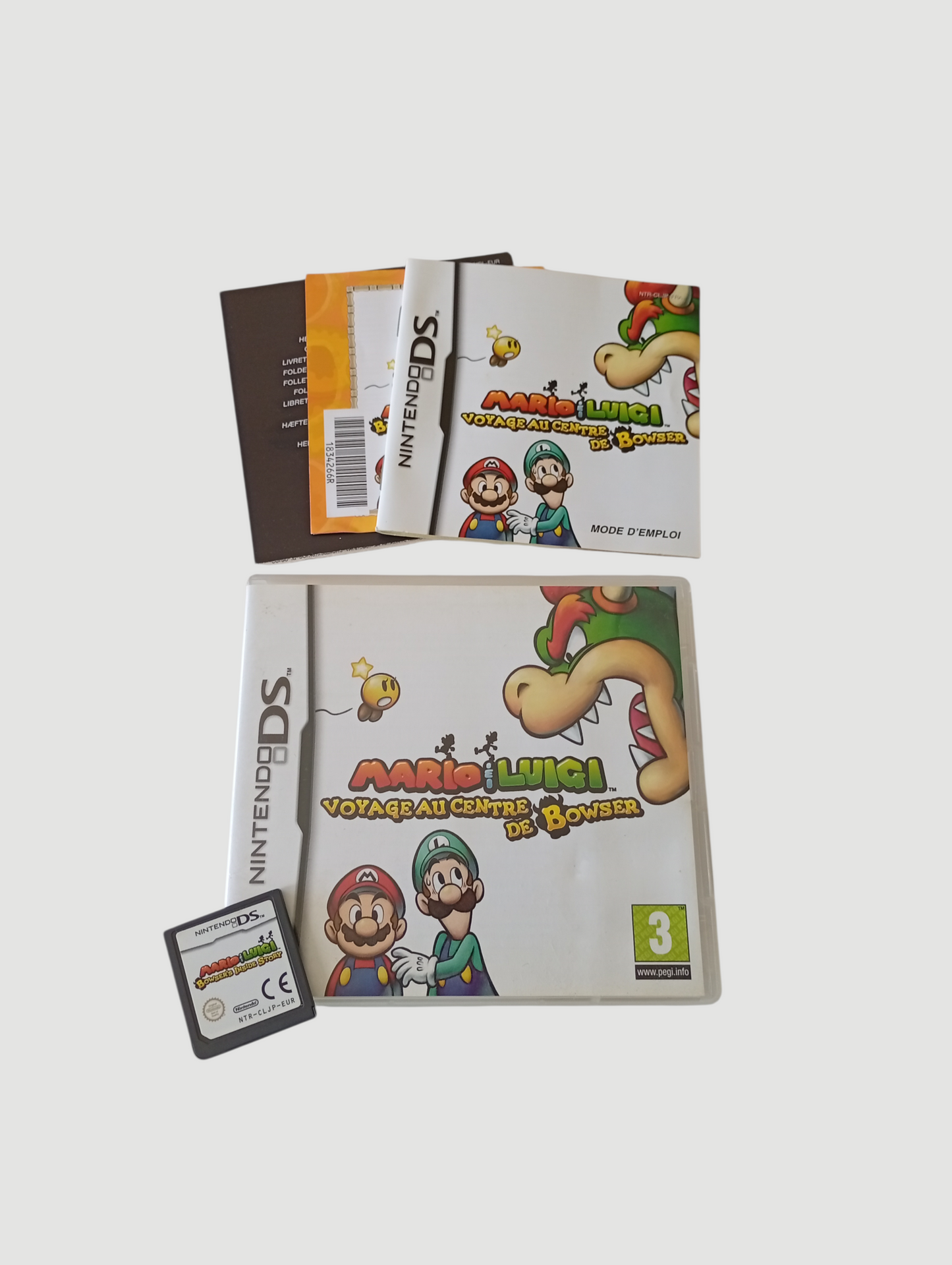mario y luigi viaje al centro de bowser original español nintendo ds