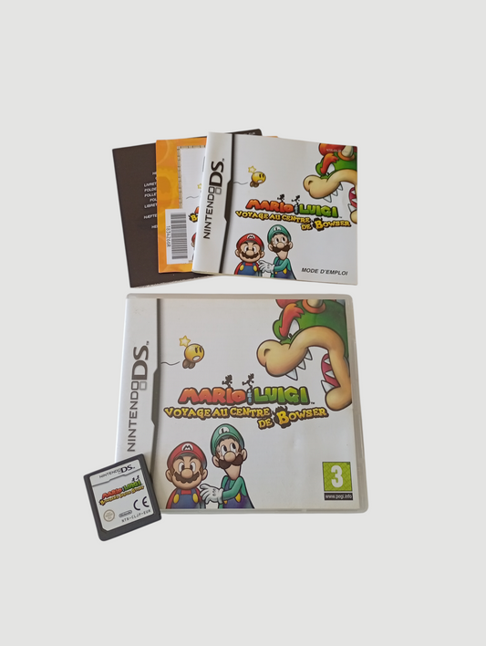 mario y luigi viaje al centro de bowser original español nintendo ds