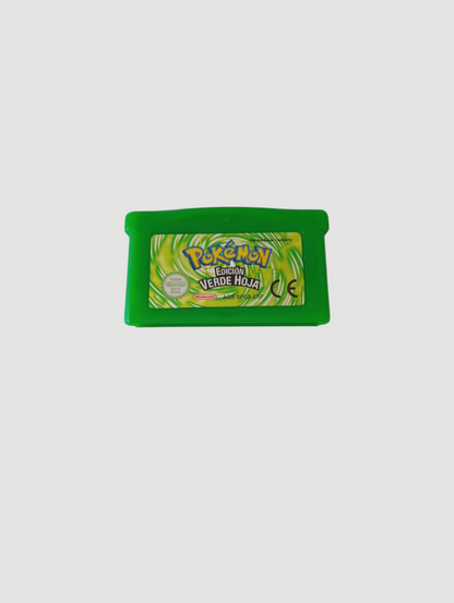 cartucho pokemon verde hoja original español game boy advance