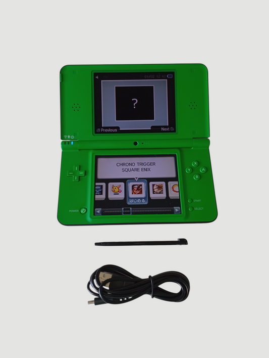 consola nintendo dsi xl verde liberada en micro sd 32 gb