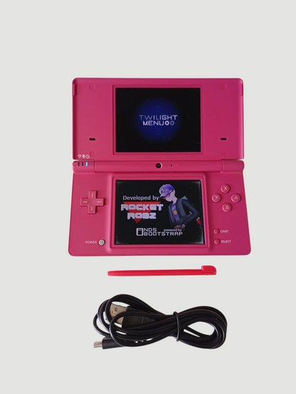 consola nintendo dsi fucsia liberada en micro sd 32 gb