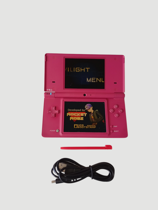 consola nintendo dsi fucsia liberada en micro sd 32 gb