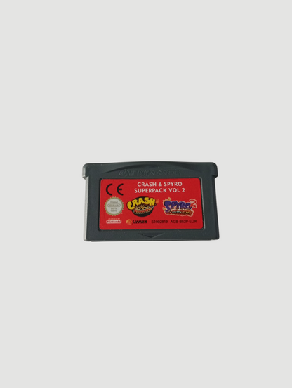 cartucho crash & spyro superpack vol 2 original español game boy advance