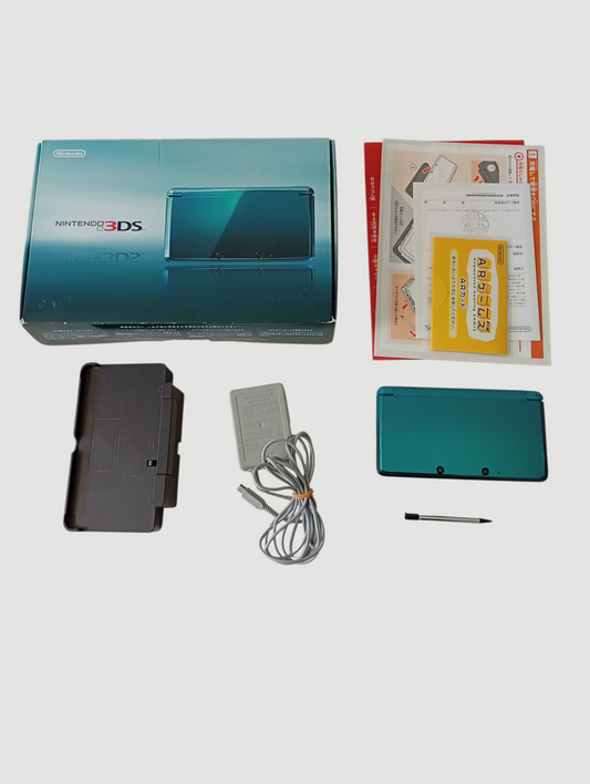 consola Nintendo 3DS old Aqua blue en caja liberada con micro sd 64 gb