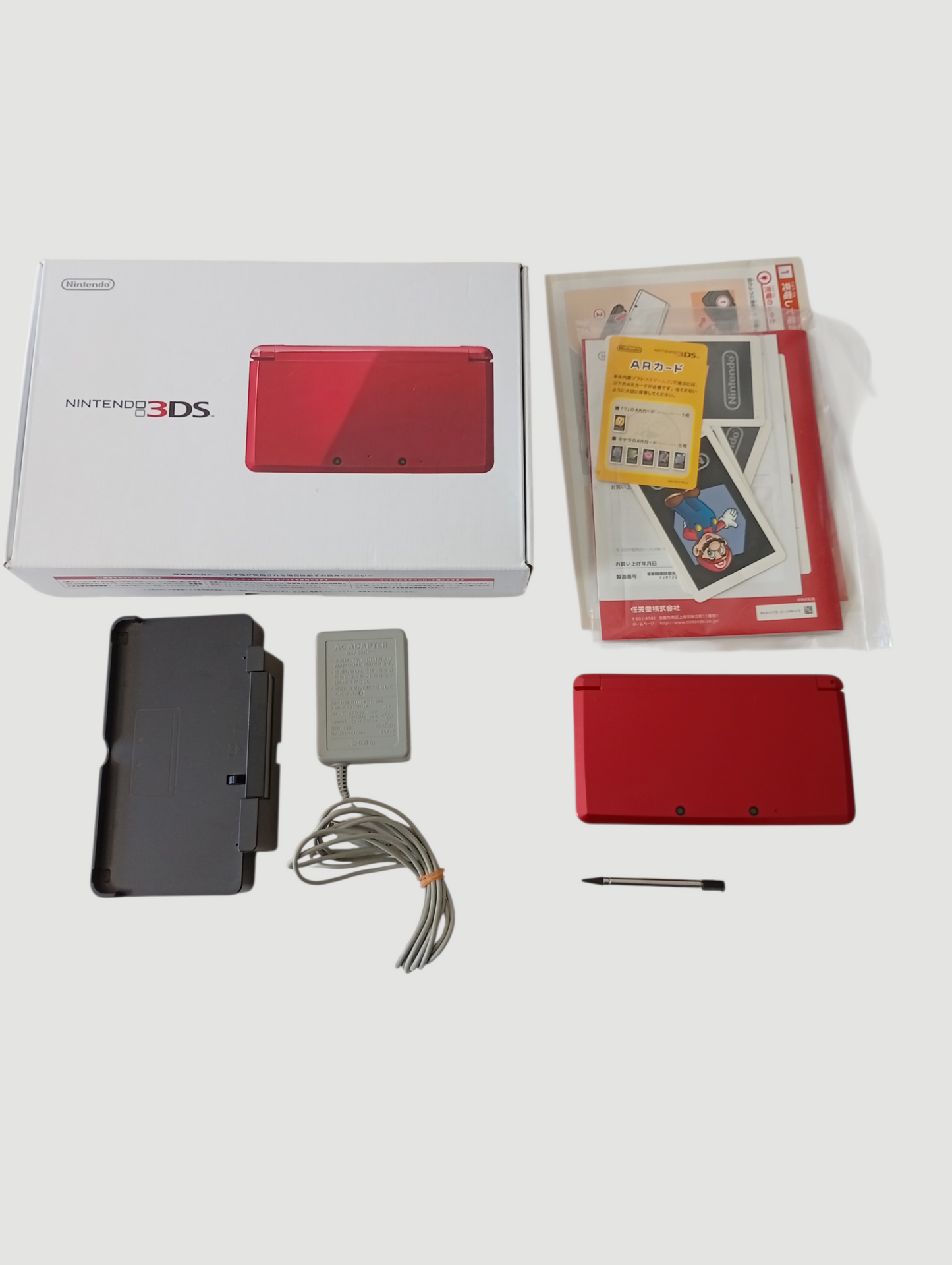 consola Nintendo 3DS old red en caja liberada con micro sd 64 gb