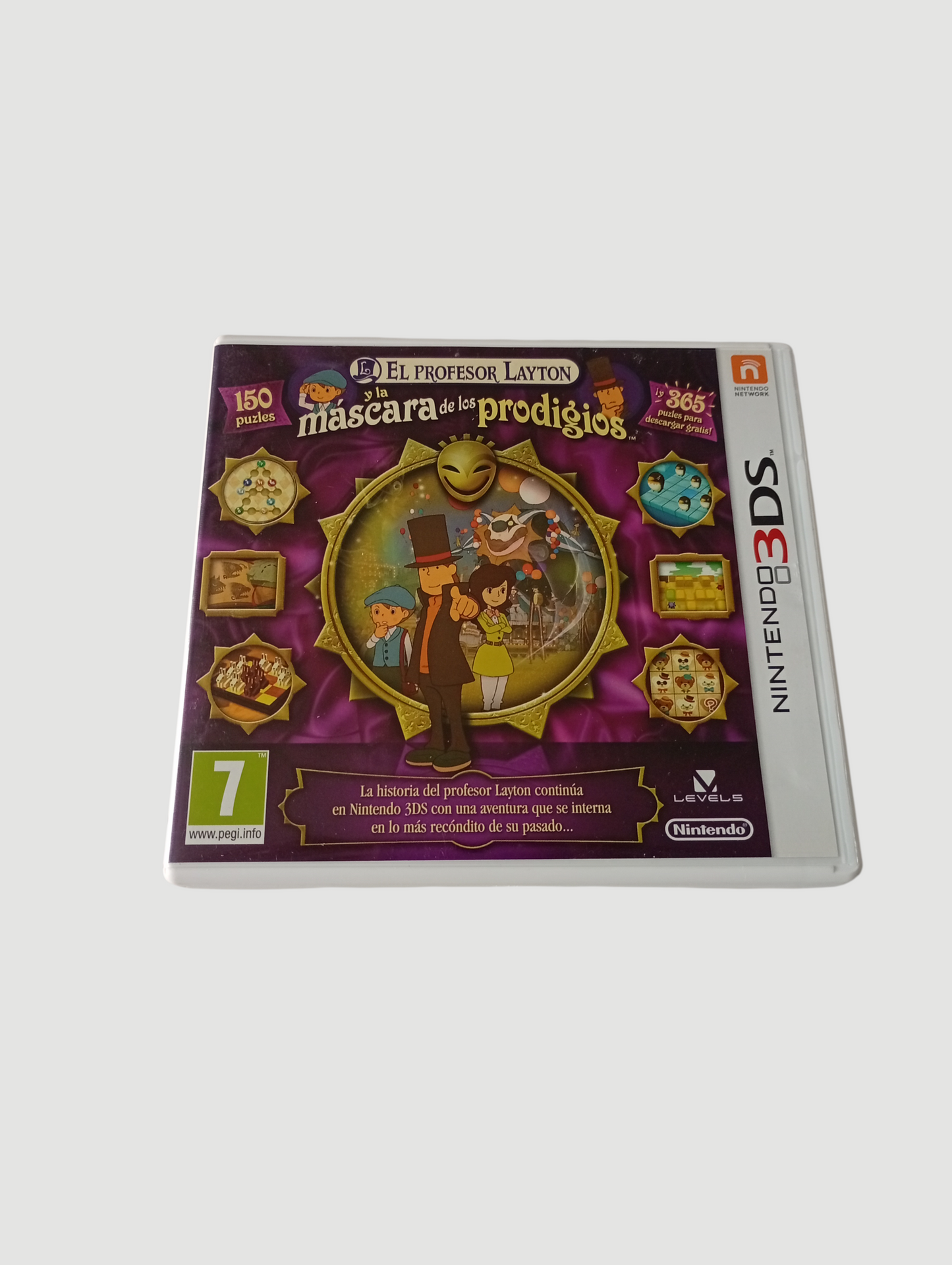 el profesor Layton y la mascara de los prodigios español original nintendo 3ds
