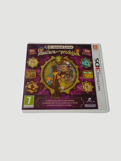 el profesor Layton y la mascara de los prodigios español original nintendo 3ds