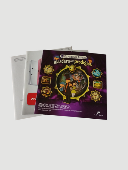el profesor Layton y la mascara de los prodigios español original nintendo 3ds