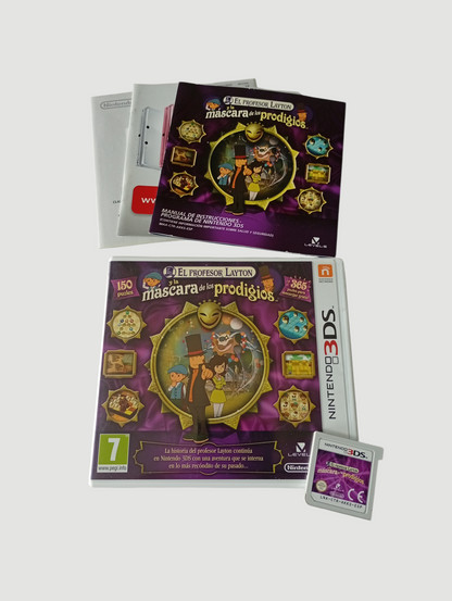 el profesor Layton y la mascara de los prodigios español original nintendo 3ds