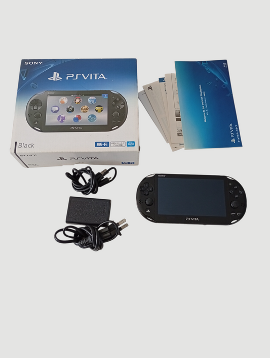 consola psvita black slim en caja cib liberada con micro sd 64 gb