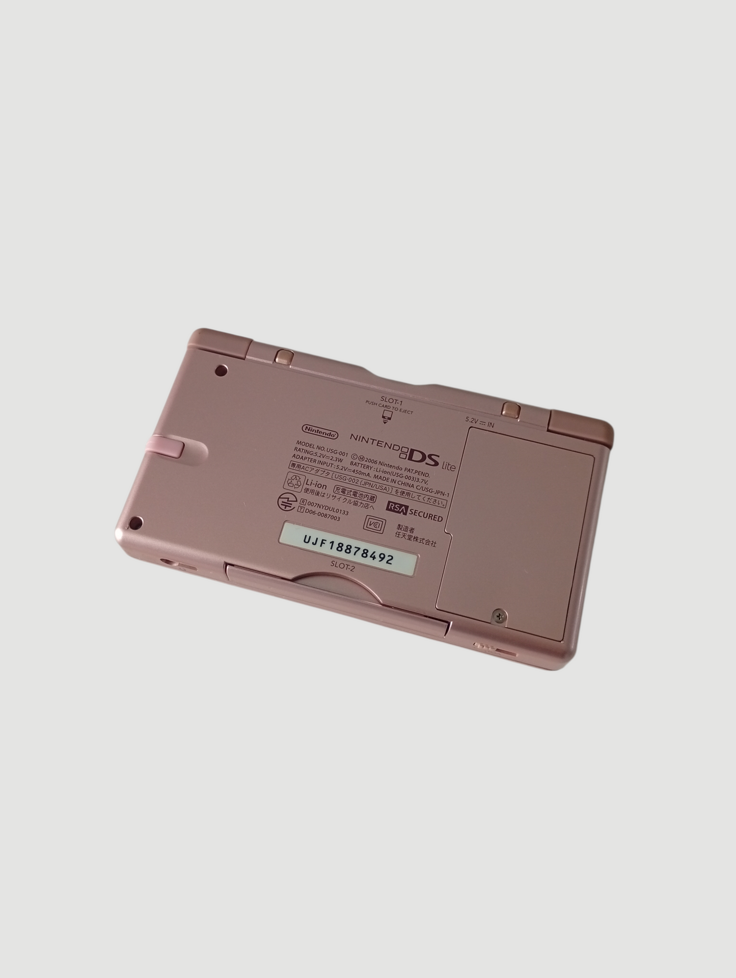 consola nintendo ds lite rosada metalizada