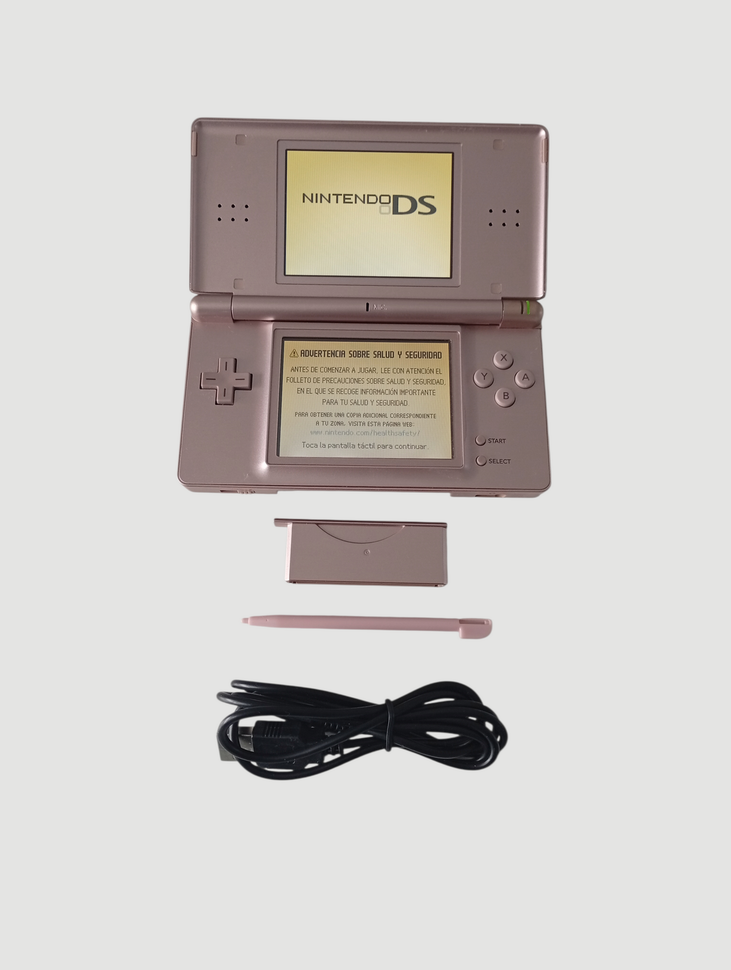 consola nintendo ds lite rosada metalizada