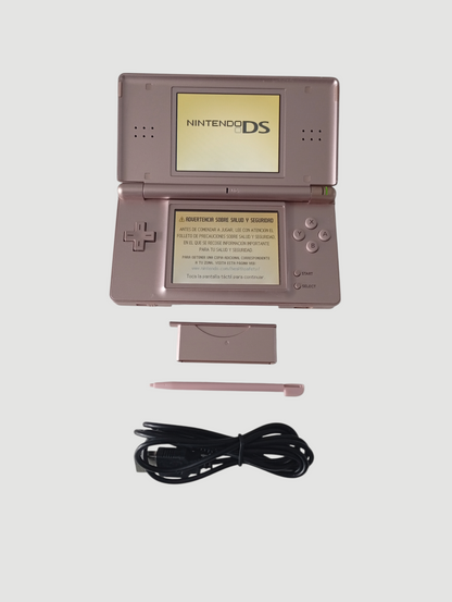 consola nintendo ds lite rosada metalizada