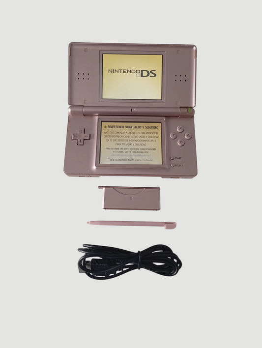 consola nintendo ds lite rosada metalizada