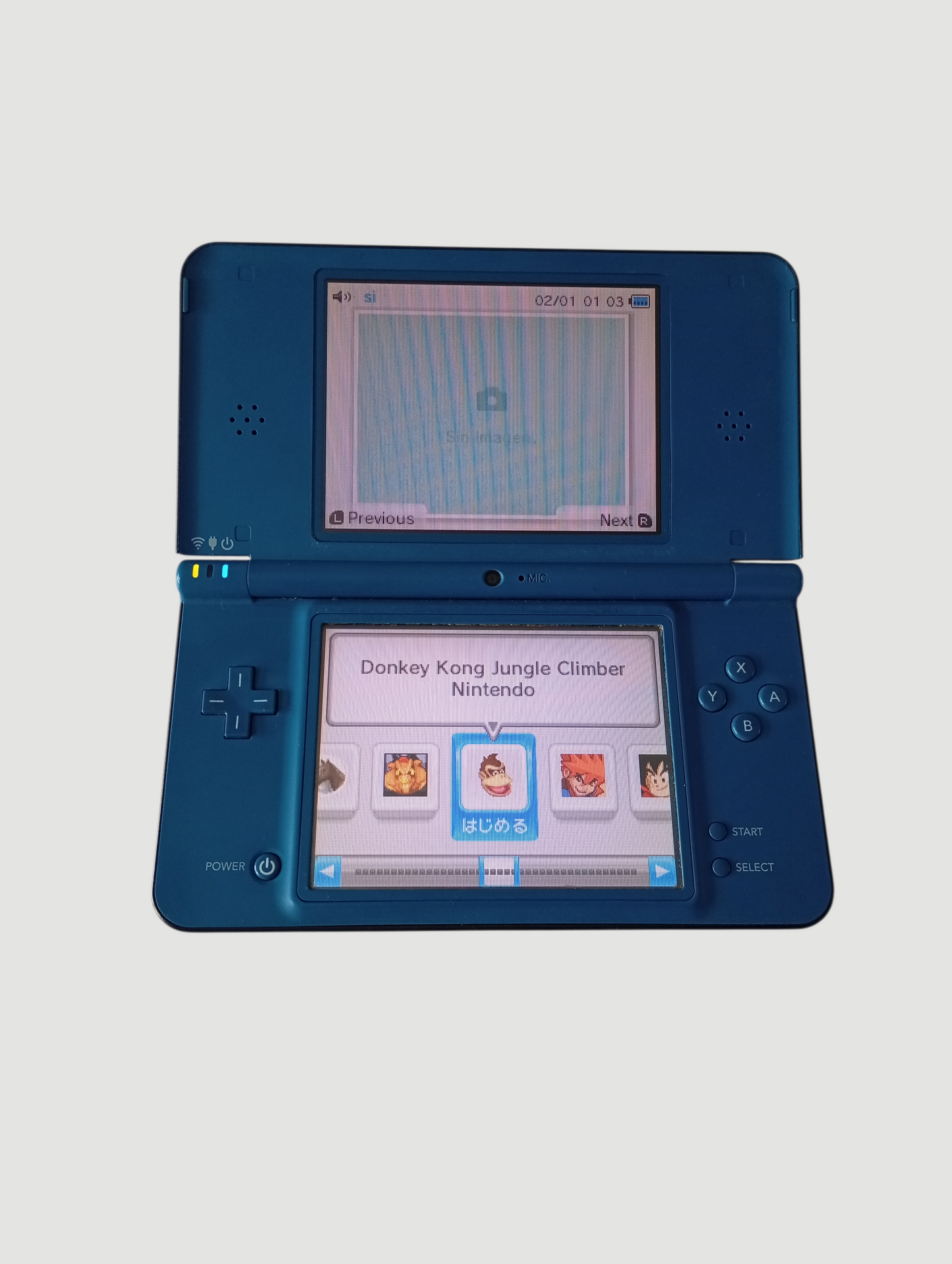 consola nintendo dsi xl azul liberada en micro sd 32 gb