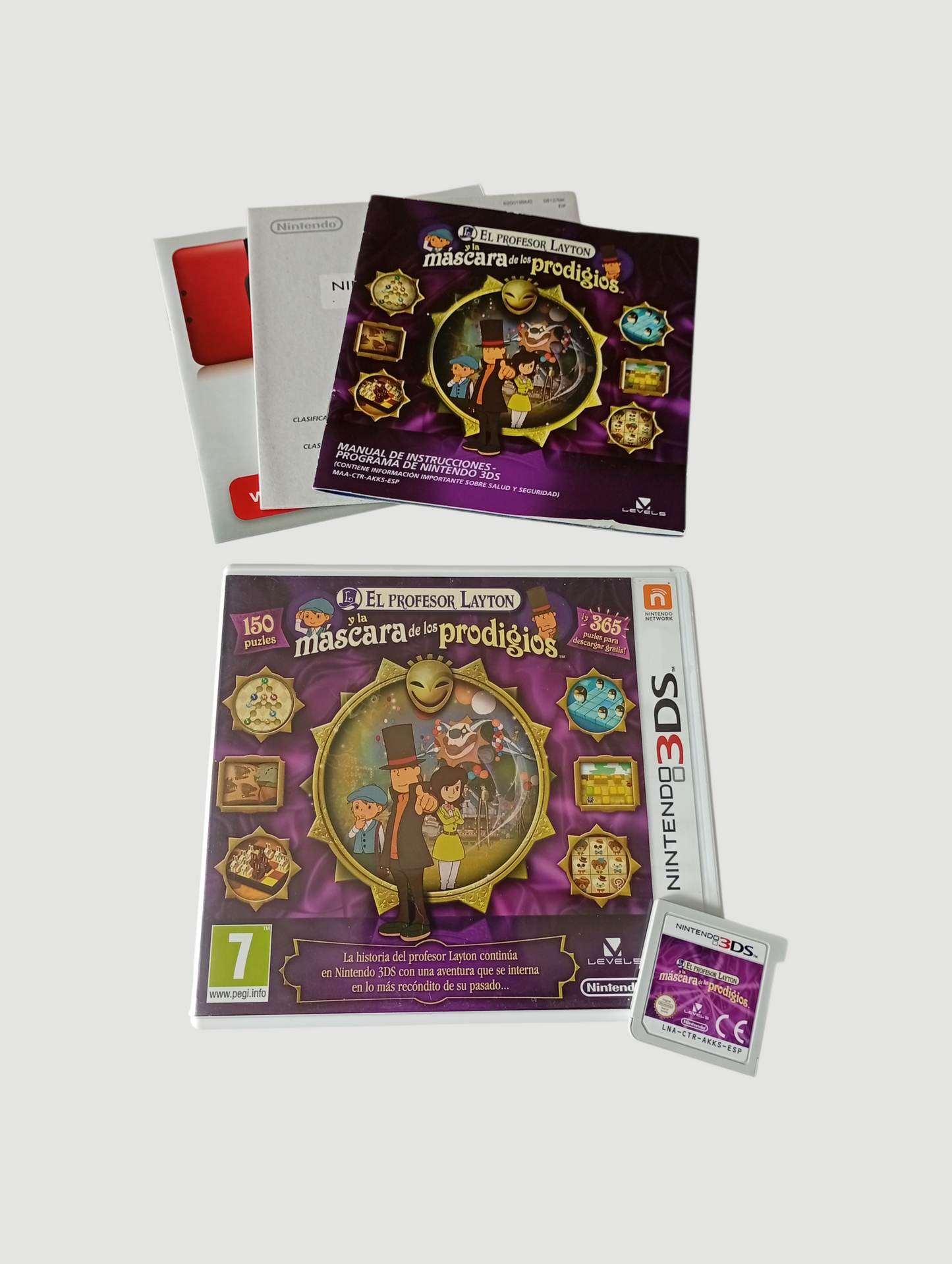 el profesor Layton y la mascara de los prodigios español original nintendo 3ds