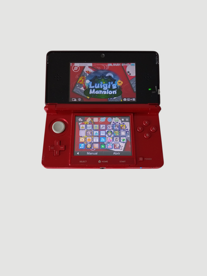 consola Nintendo 3DS old red en caja liberada con micro sd 32 gb