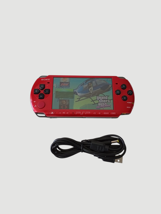 consola psp red black modelo 3000 liberada con micro sd 32 gb