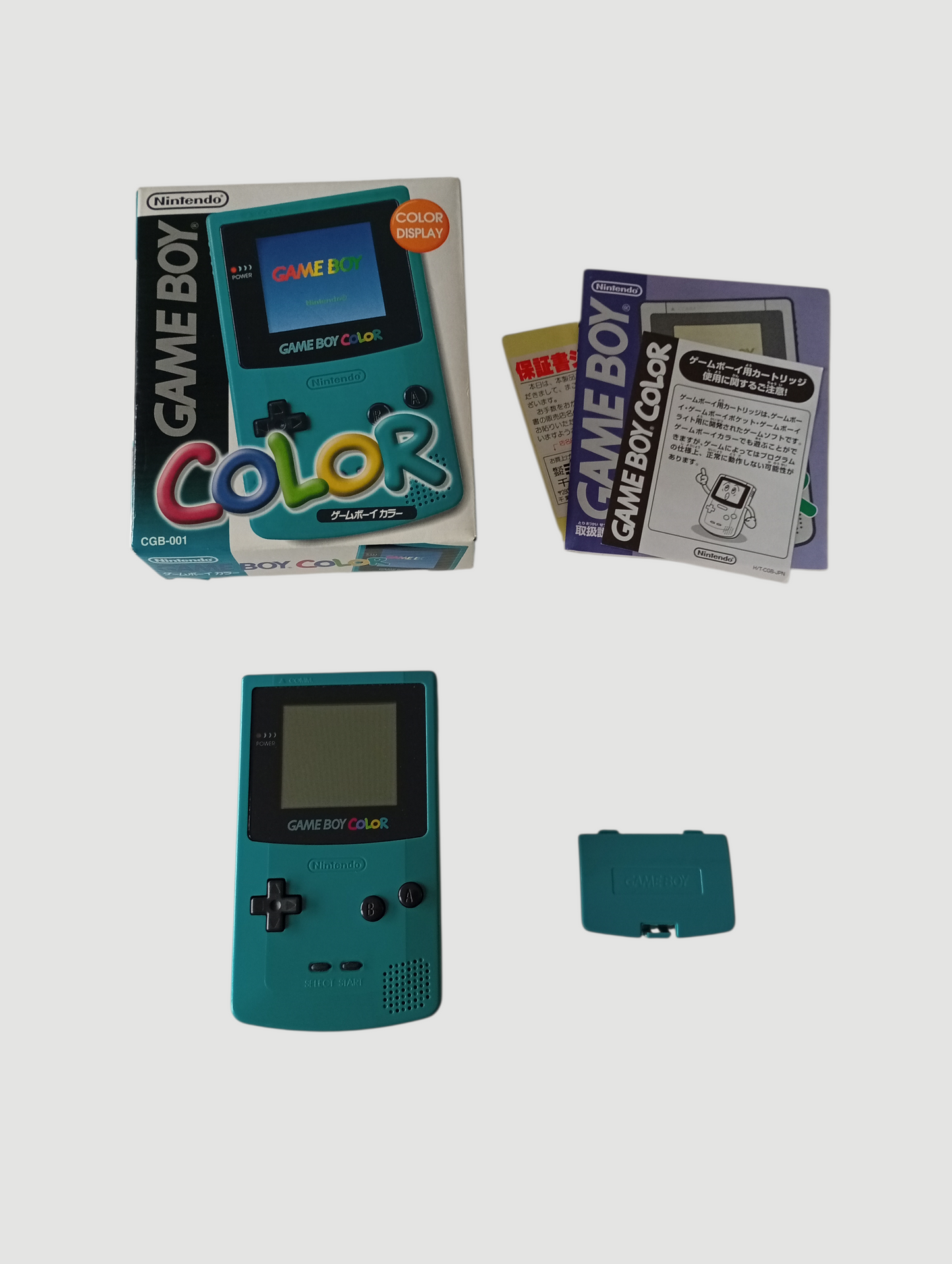 consola game boy color yellow en caja