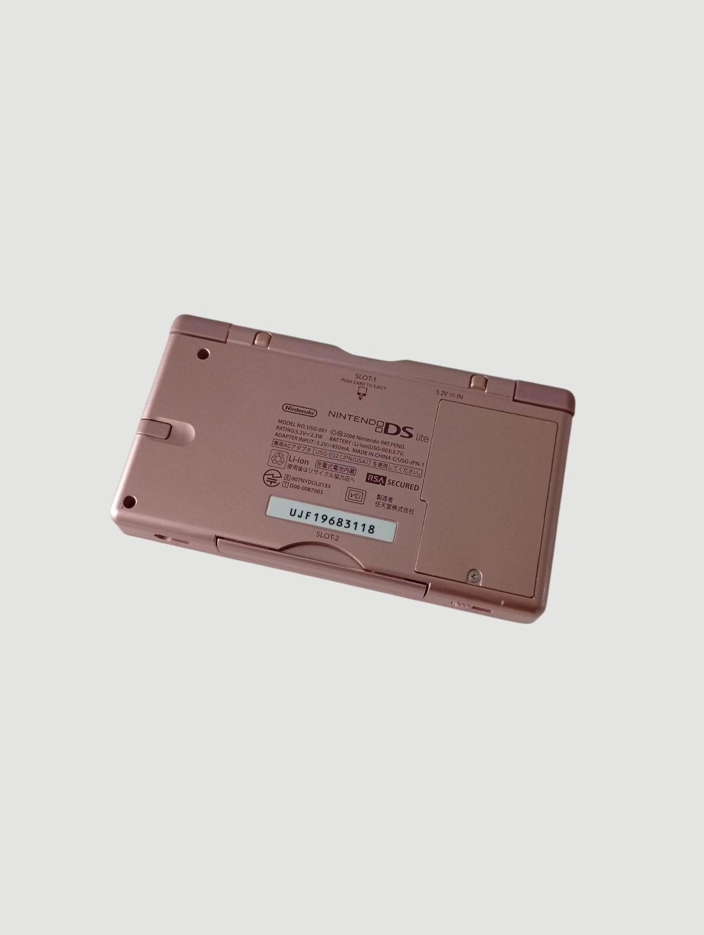 consola nintendo ds lite rosada metalizada