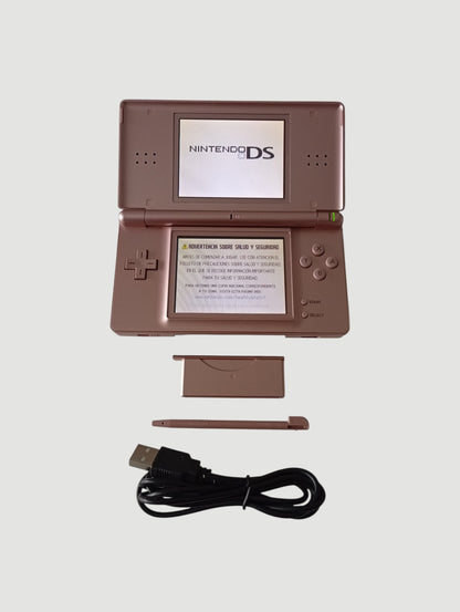 consola nintendo ds lite rosada metalizada