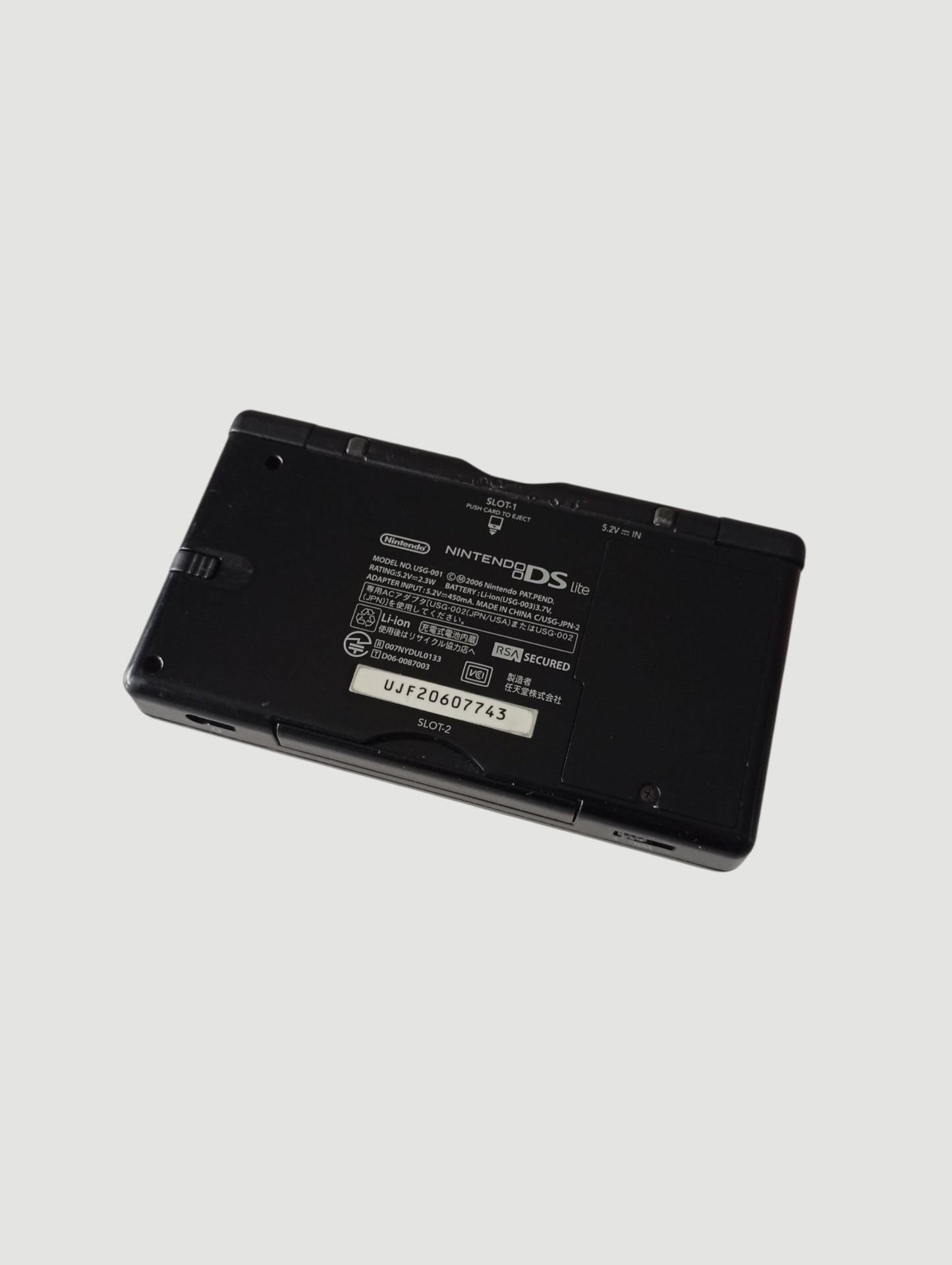 consola nintendo ds lite negra