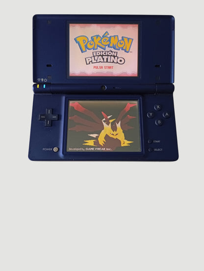 consola nintendo dsi azul metalizada liberada en micro sd 32 gb