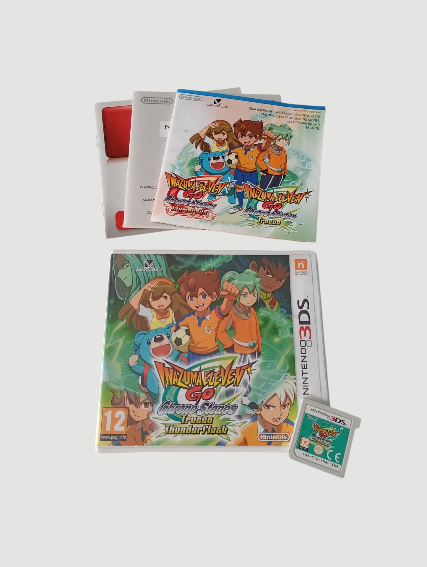 inazuma eleven go chrono stones trueno español original Nintendo 3DS