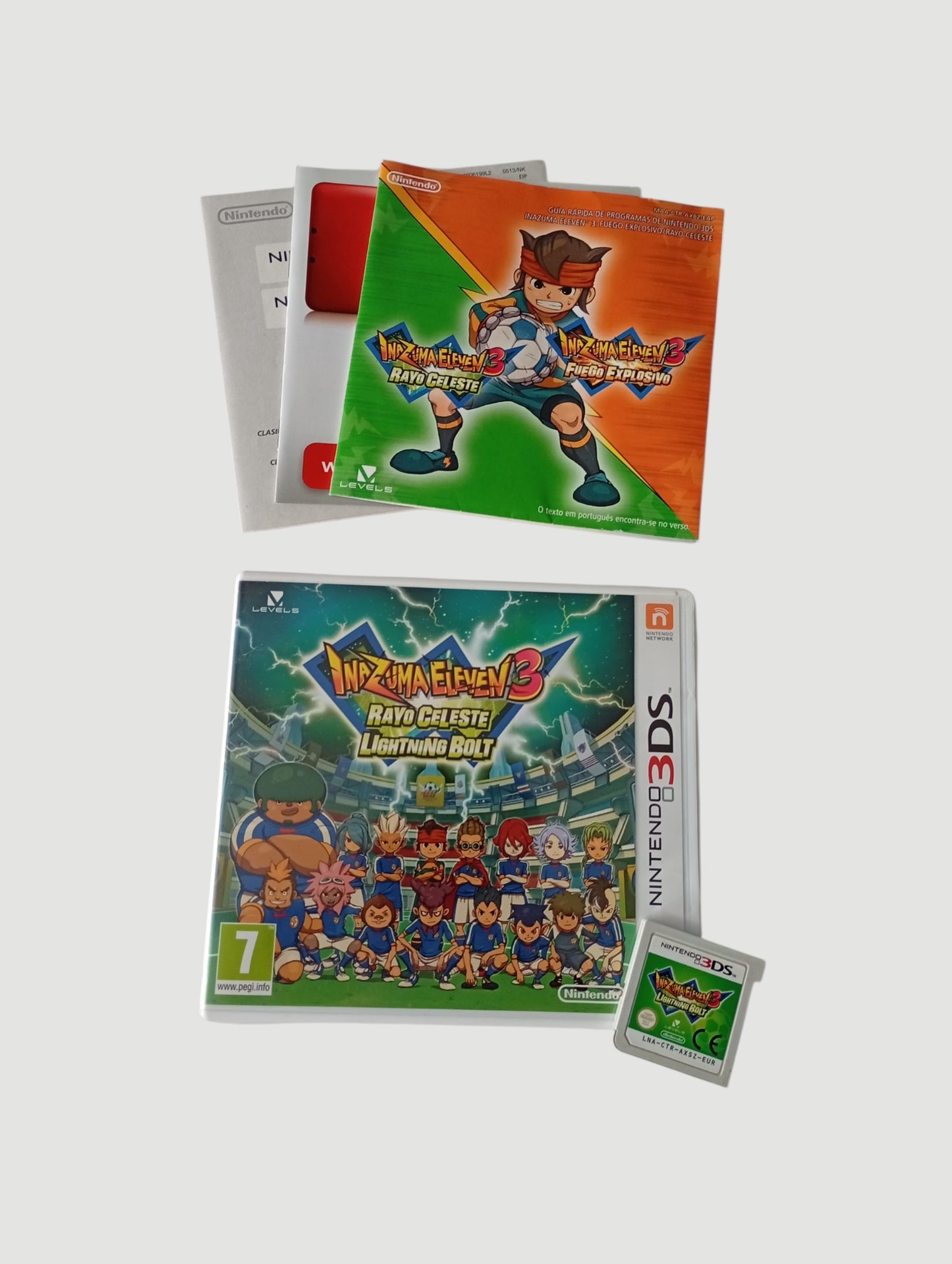 inazuma eleven 3 rayo celeste original español nintendo 3ds