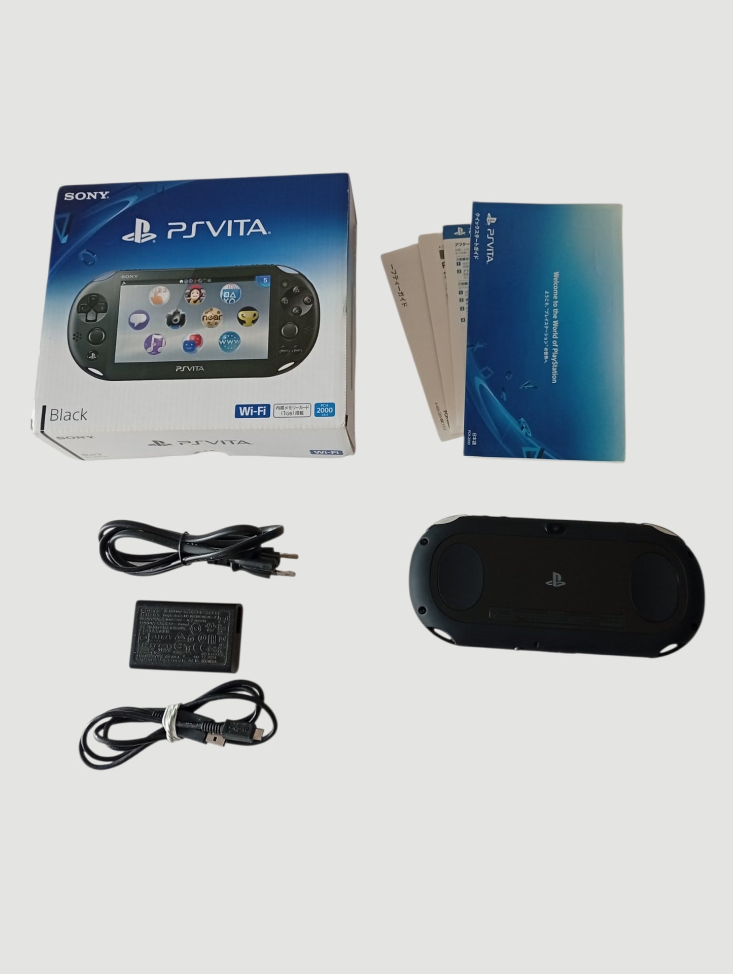 consola psvita black slim en caja cib liberada con micro sd 64 gb