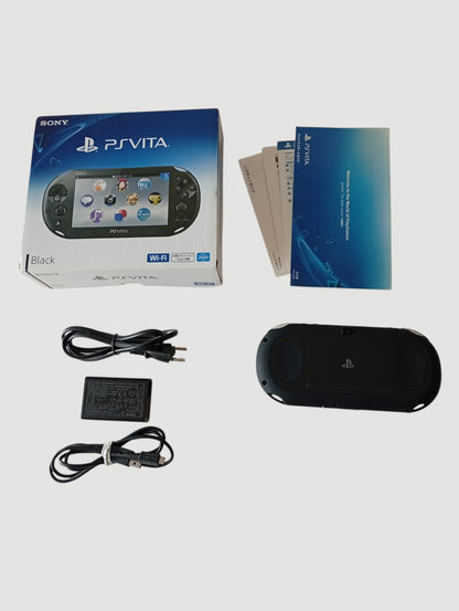 consola psvita black slim en caja cib liberada con micro sd 64 gb