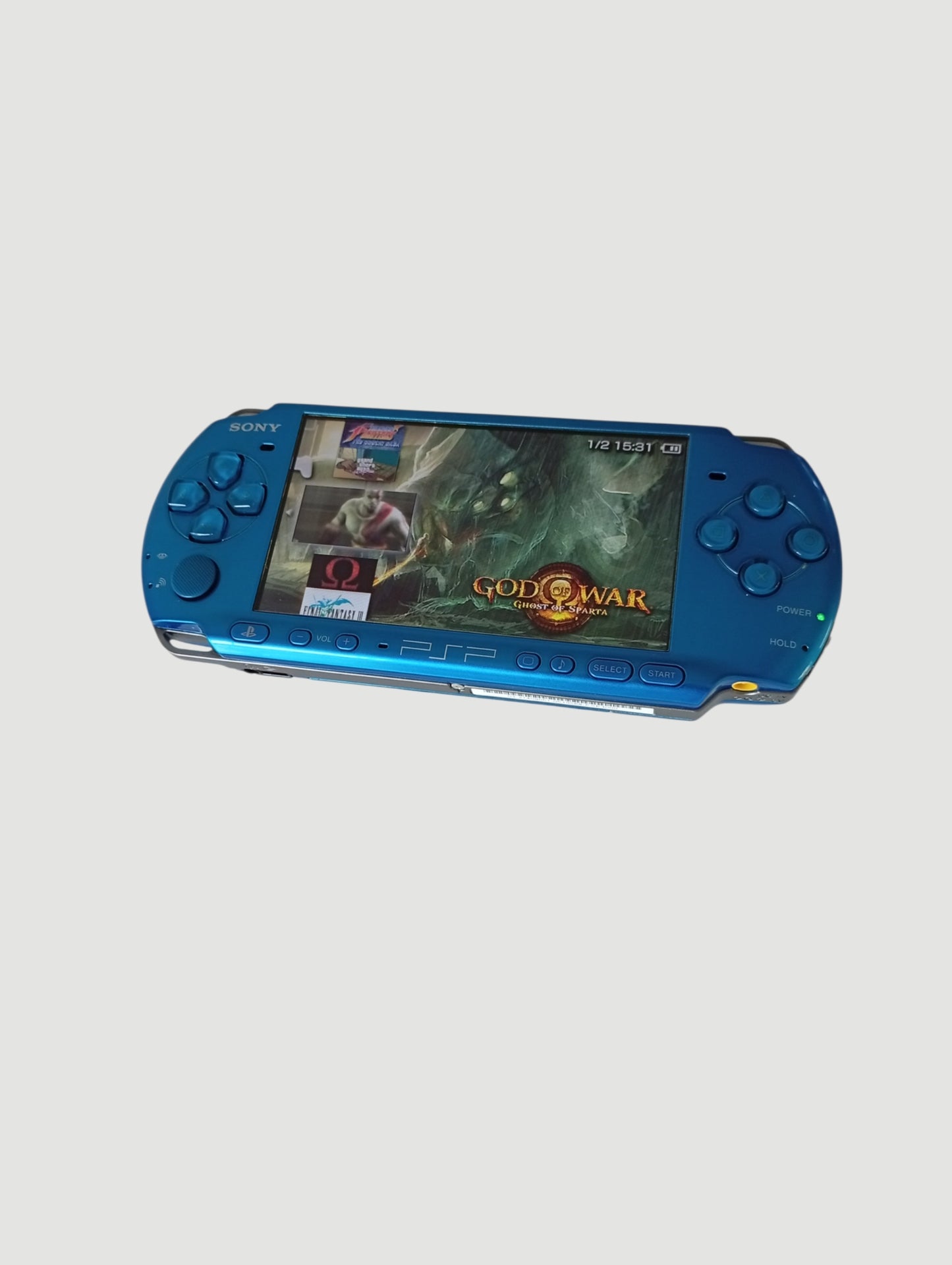 consola psp carnival blue modelo 3000 liberada con micro sd 32 gb en caja cib