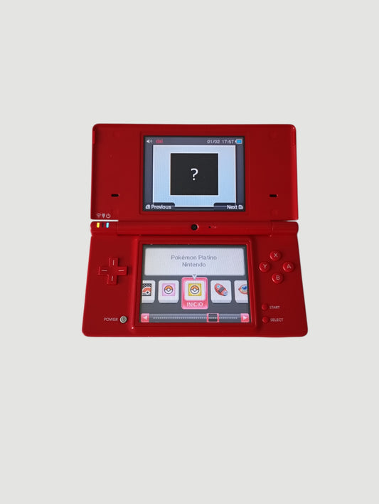 consola Nintendo DSi roja en caja liberada con micro sd 32 gb