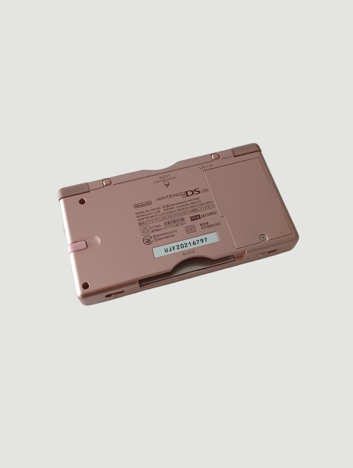 consola nintendo ds lite rosada metalizada