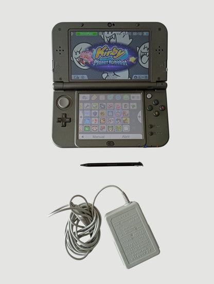 consola nintendo new 3ds xl black metallic liberada con micro sd 64 gb
