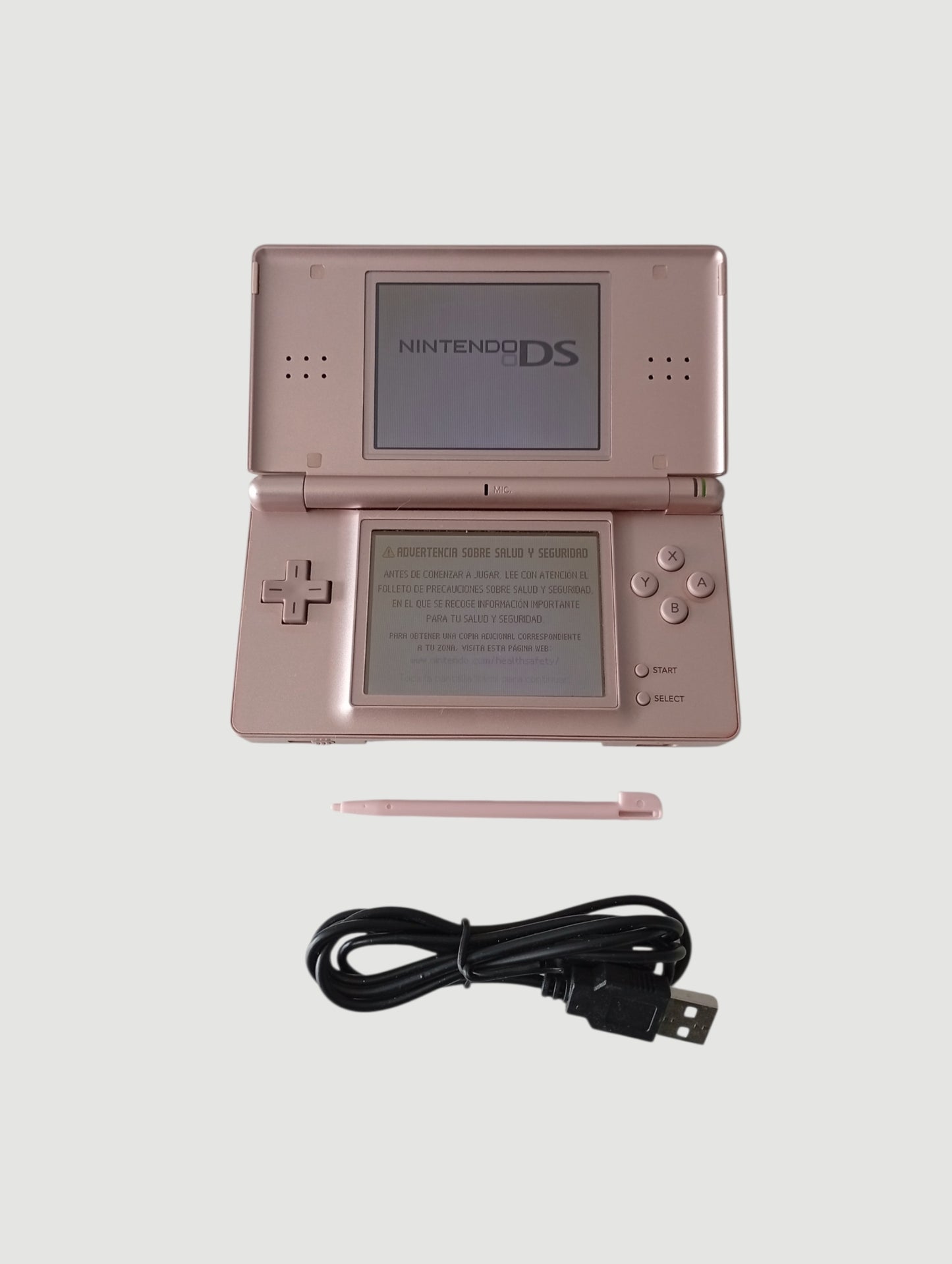 consola nintendo ds lite rosada metalizada