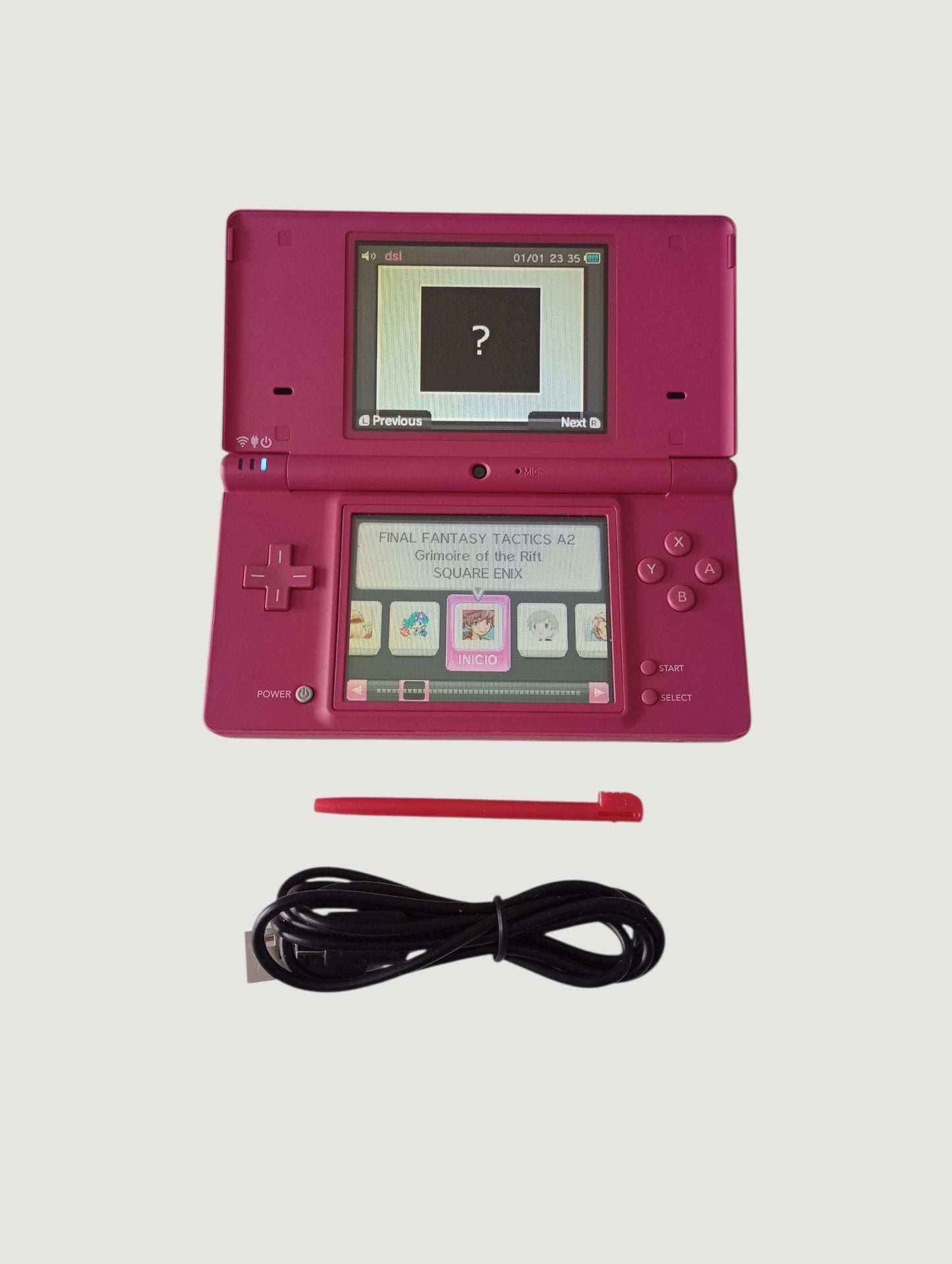 consola nintendo dsi fucsia liberada en micro sd 32 gb