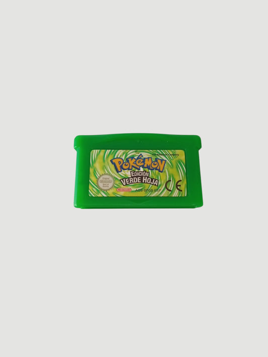 cartucho pokemon verde hoja original español game boy advance