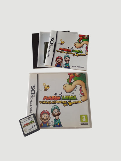 mario y luigi viaje al centro de bowser original español nintendo ds