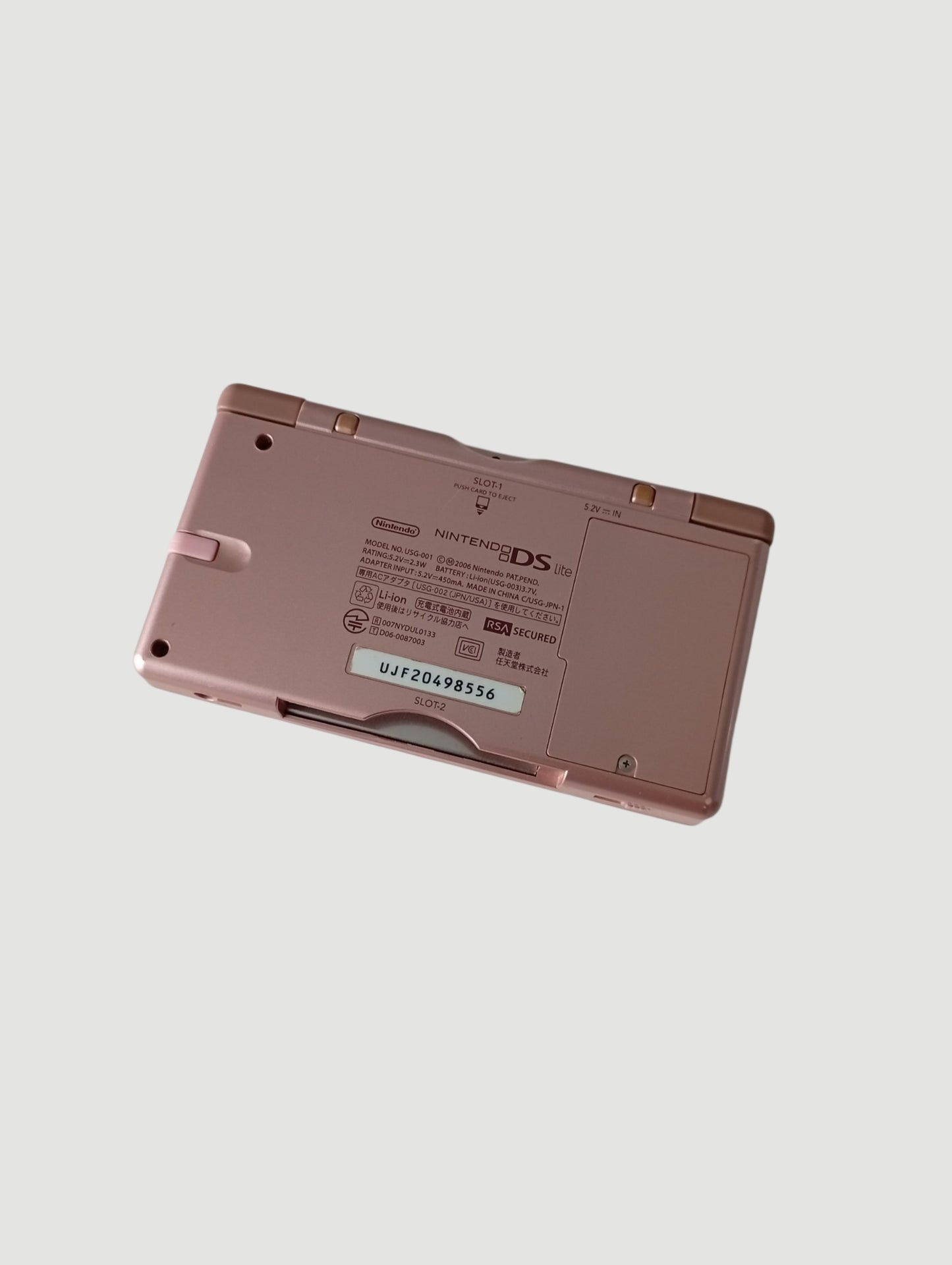 consola nintendo ds lite rosada metalizada